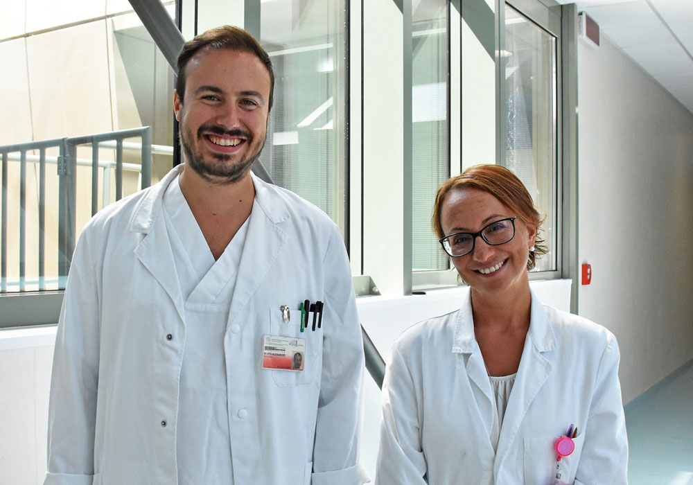 Dott. Alessandro De Vita e la Dott.ssa Laura Mercatali del CdO-Tumori Rari IRST IRCCS